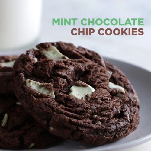 Mint Chocolate Chip Cookies