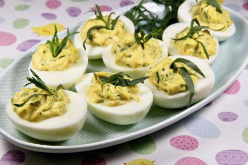 Tarragon-Honey Mustard Deviled Eggs