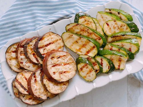 Grilled Eggplant and Zucchini