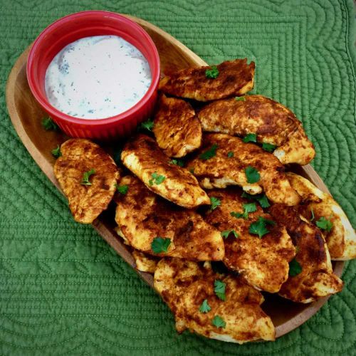 Sheet Pan Blackened Chicken Strips