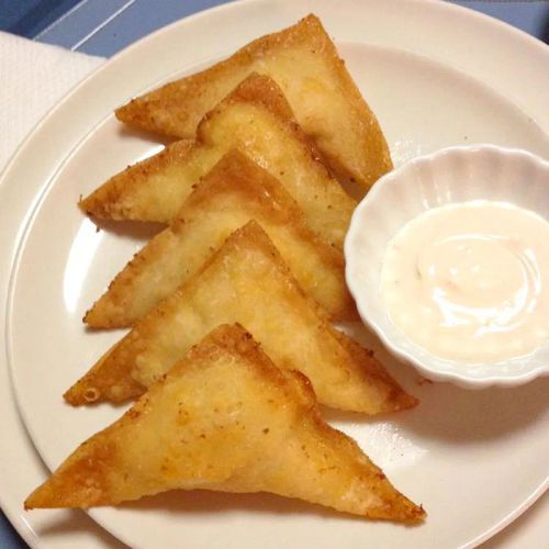 Crispy Buffalo Chicken Wontons