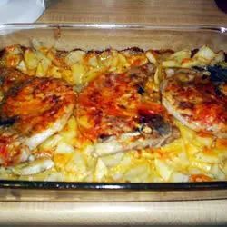 Scalloped Potatoes and Pork Chops