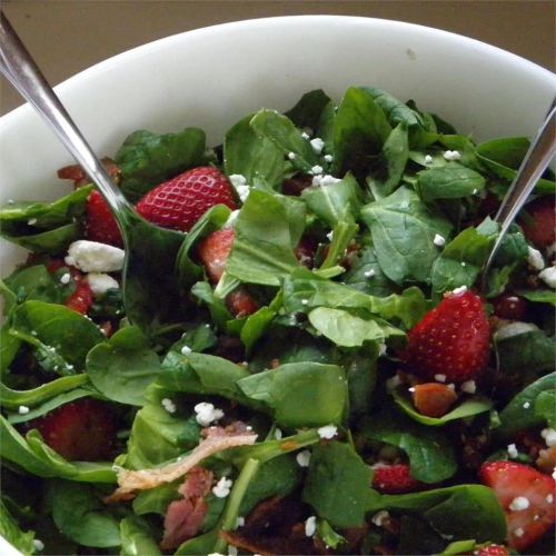 Strawberry Spinach Salad With Feta and Bacon