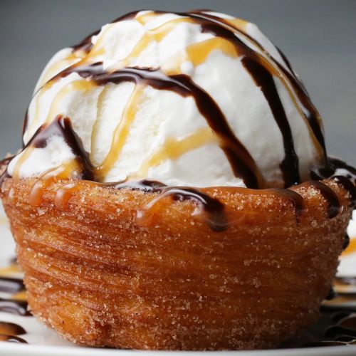 Churro Ice Cream Bowls