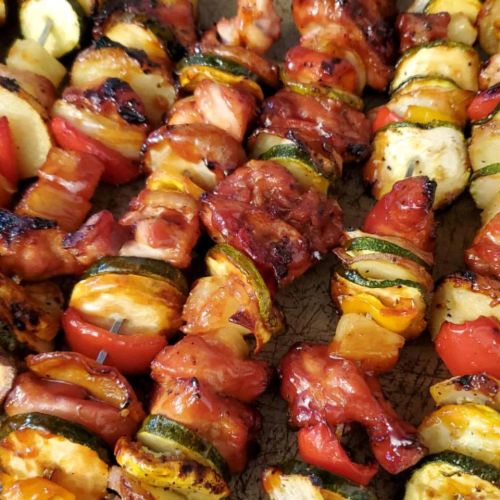 Ultra Easy Pineapple Chicken Kabobs