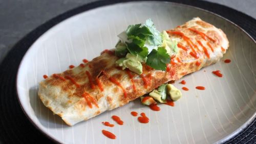 Crispy Rolled Breakfast Burrito