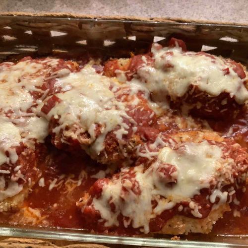 Chicken Parmesan Baked Ziti