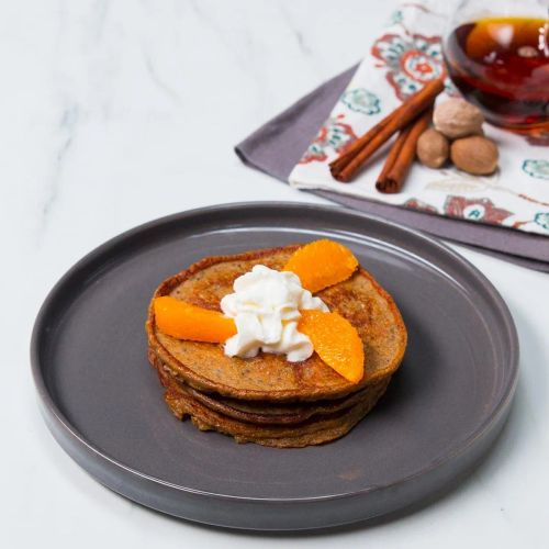 High-Protein Gingerbread Pancakes