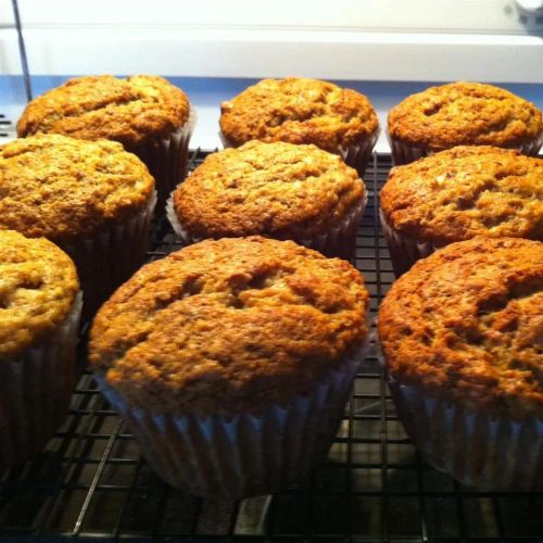 Banana and Flax Seed Muffins