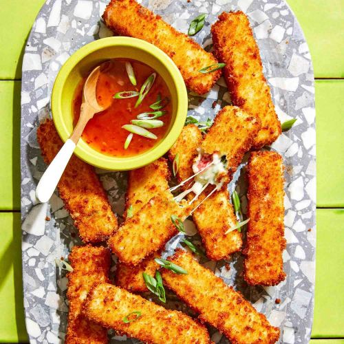 Crab Rangoon Mozzarella Sticks