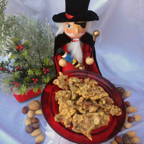 "Nutcracker" Mixed-Nut Brittle in the Microwave