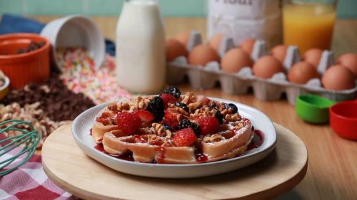 Breakfast Waffle: The Savory Sweetie