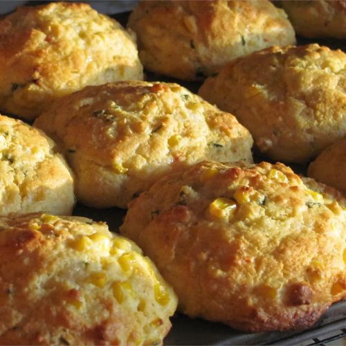 Basil, Roasted Peppers, and Monterey Jack Cornbread