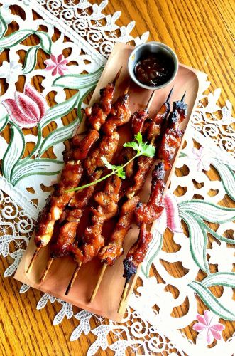 Teriyaki Chicken Thigh Skewers