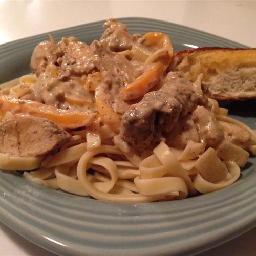 Jerked Chicken Alfredo