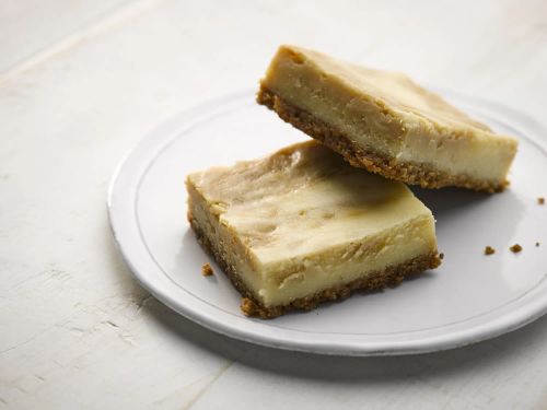 Sea Salt Caramel Swirl Cheesecake Bars