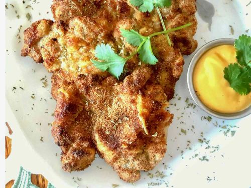 Air Fryer Chicken Thigh Schnitzel