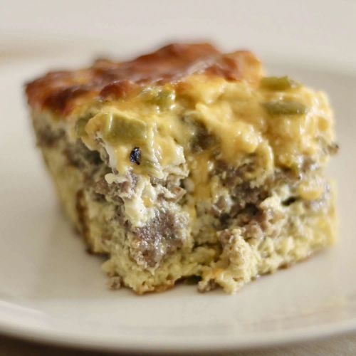 Nana's Green Chile Make-Ahead Breakfast Casserole