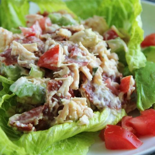 Chicken Salad with Bacon, Lettuce, and Tomato