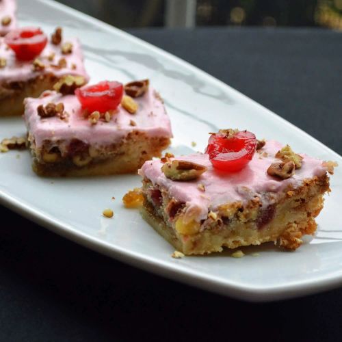 Cherry Shortbread Bars