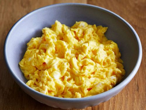 Fluffy Microwave Scrambled Eggs