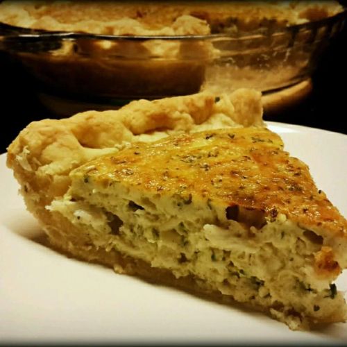 Crab and Cheddar Quiche