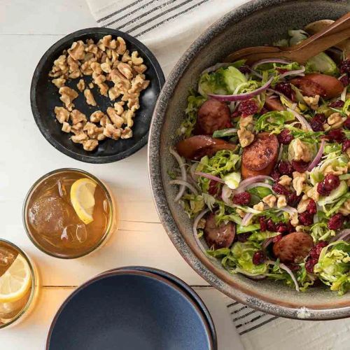 Hillshire Farm Smoked Sausage and Brussels Sprout Salad