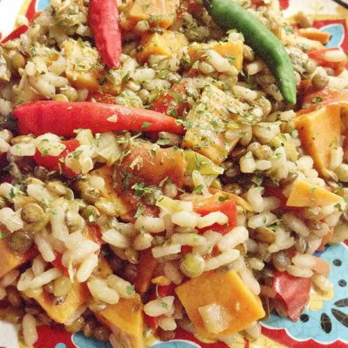 Rice and Lentil Casserole