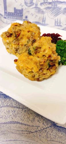 Small Batch Leftover Stuffing Muffins