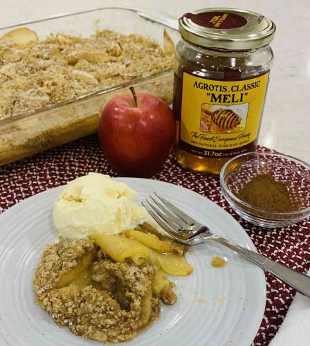 Easy Apple Crisp with Honey