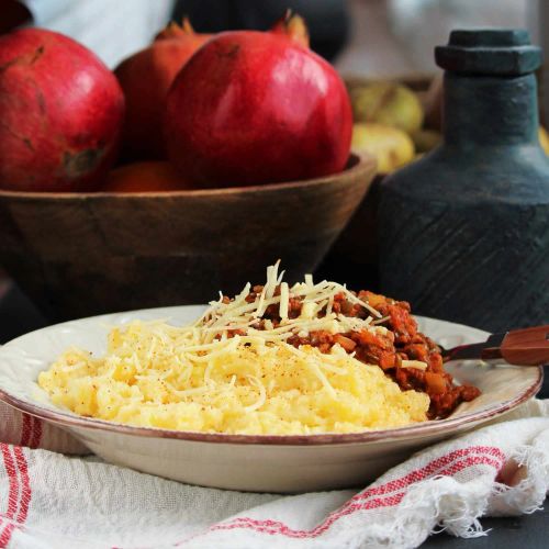 Vegan Polenta with Ragu