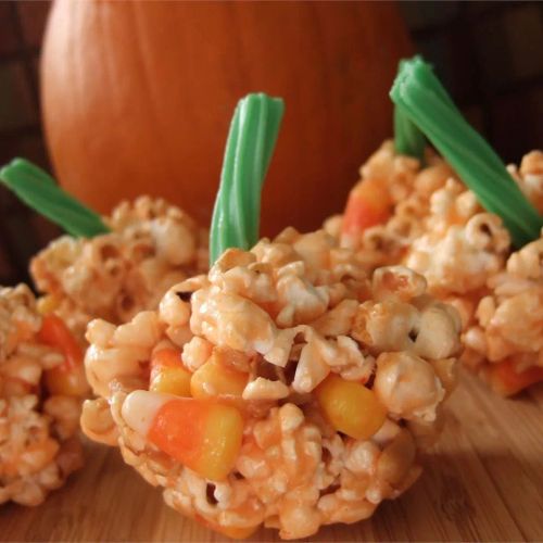 Halloween Popcorn Pumpkins