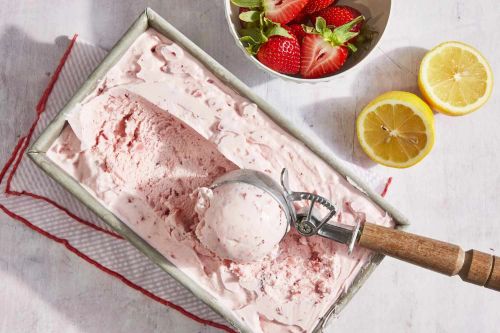 Strawberry-Lemon Ice Cream