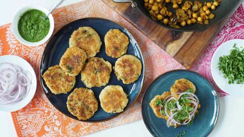 Indian Chole Aloo Tikki