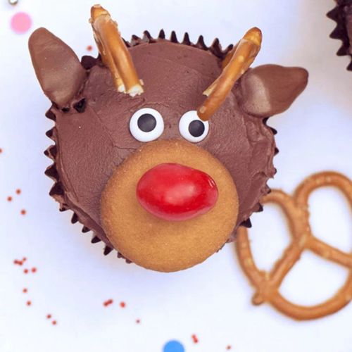 Christmas Reindeer Cupcakes