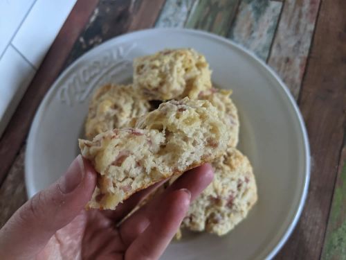 Ham and Cheese Buttermilk Biscuits