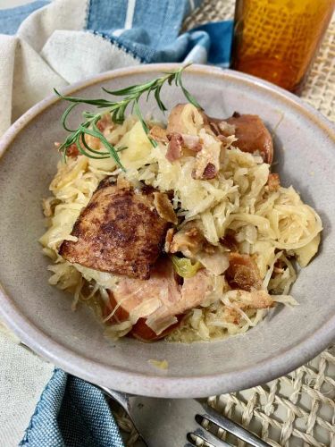 Instant Pot Kielbasa, Sauerkraut, and Potato