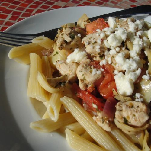 Greek Penne and Chicken