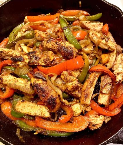 Cast Iron Chicken Fajitas