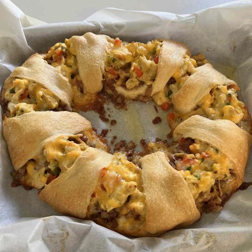 Corned Beef Hash Egg Crescent Ring