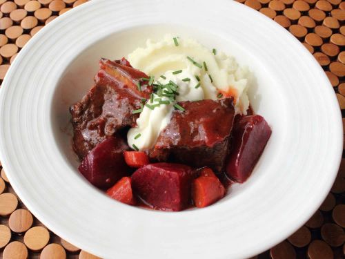 Borscht-Braised Beef Short Ribs