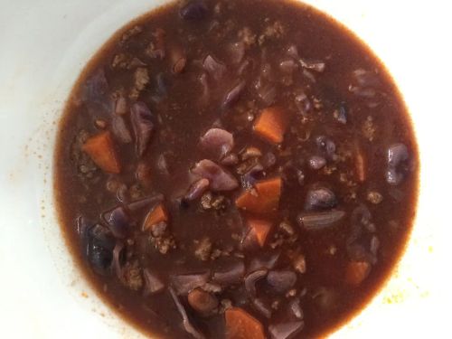 Beef and Red Cabbage Soup