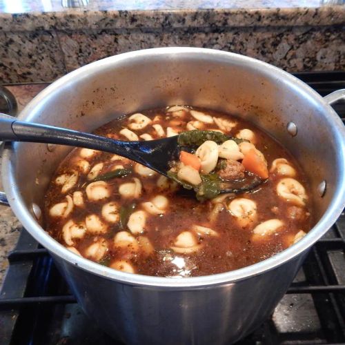 Meatball and Tortellini Soup