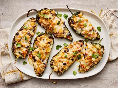 Chicken-Stuffed Poblano Peppers