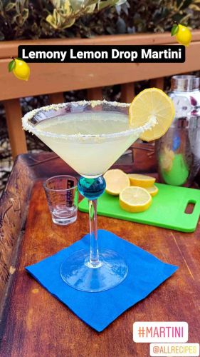 Lemony Lemon Drop Martini