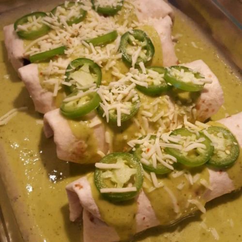 Jalapeno Cream Cheese Chicken Enchiladas