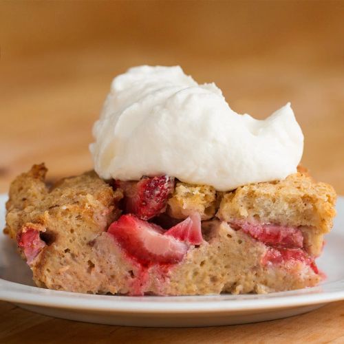 Strawberries & Cream French Toast Bake