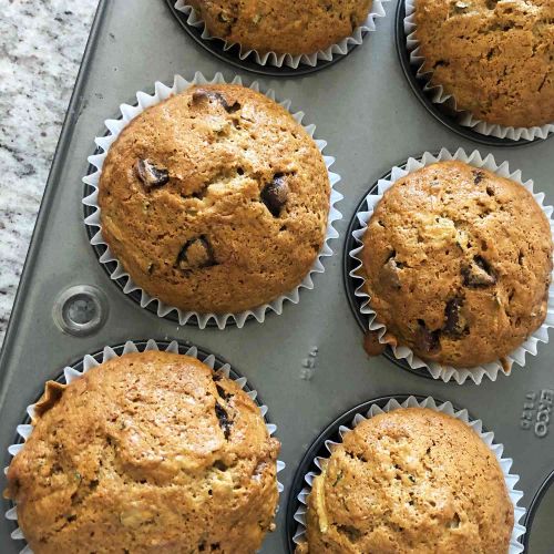 Zucchini-Chocolate Chip Muffins