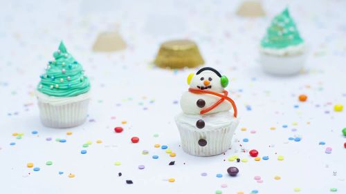 Snowman Cupcakes