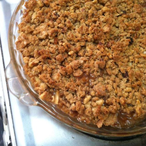 Apple, Cranberry, and Pear Crisp